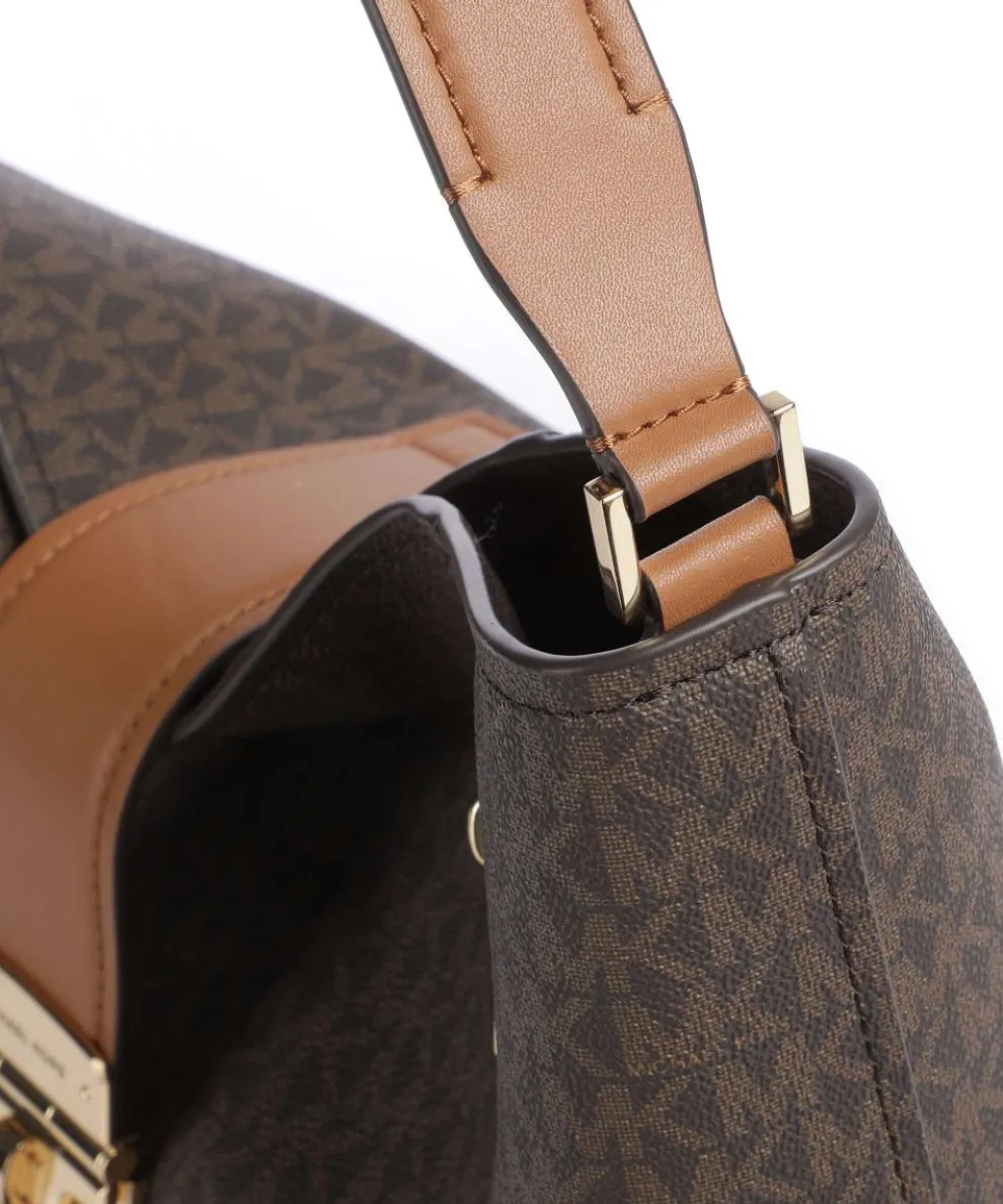 Addie Hobo bag canvas dark brown