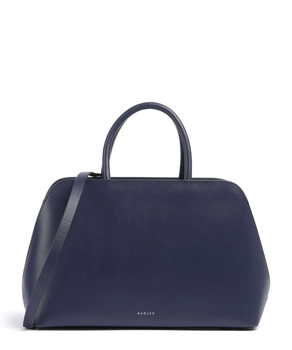 Liverpool Street Handbag fine grain cow leather dark blue