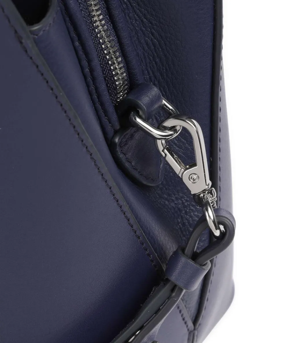Liverpool Street Handbag fine grain cow leather dark blue