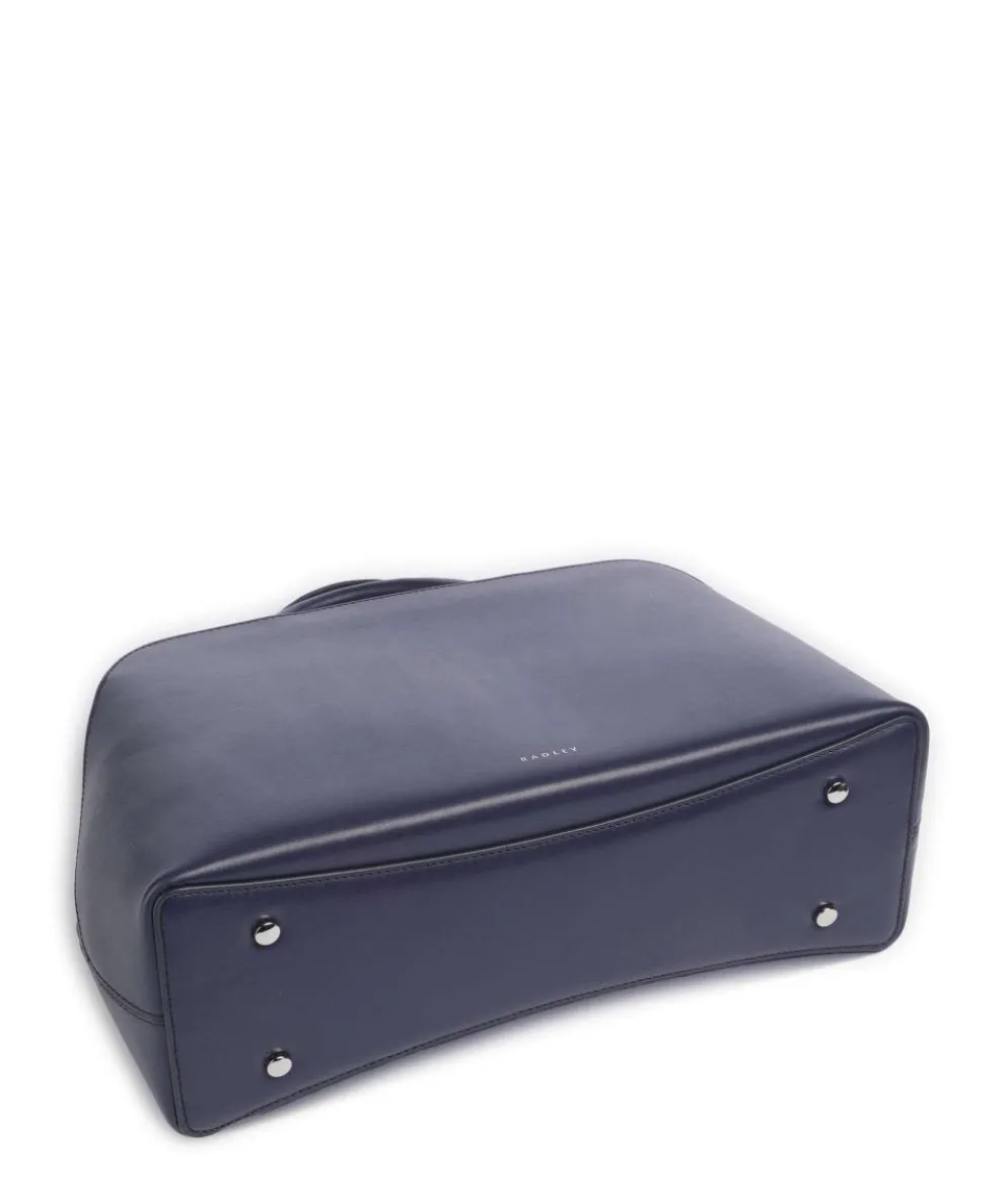 Liverpool Street Handbag fine grain cow leather dark blue