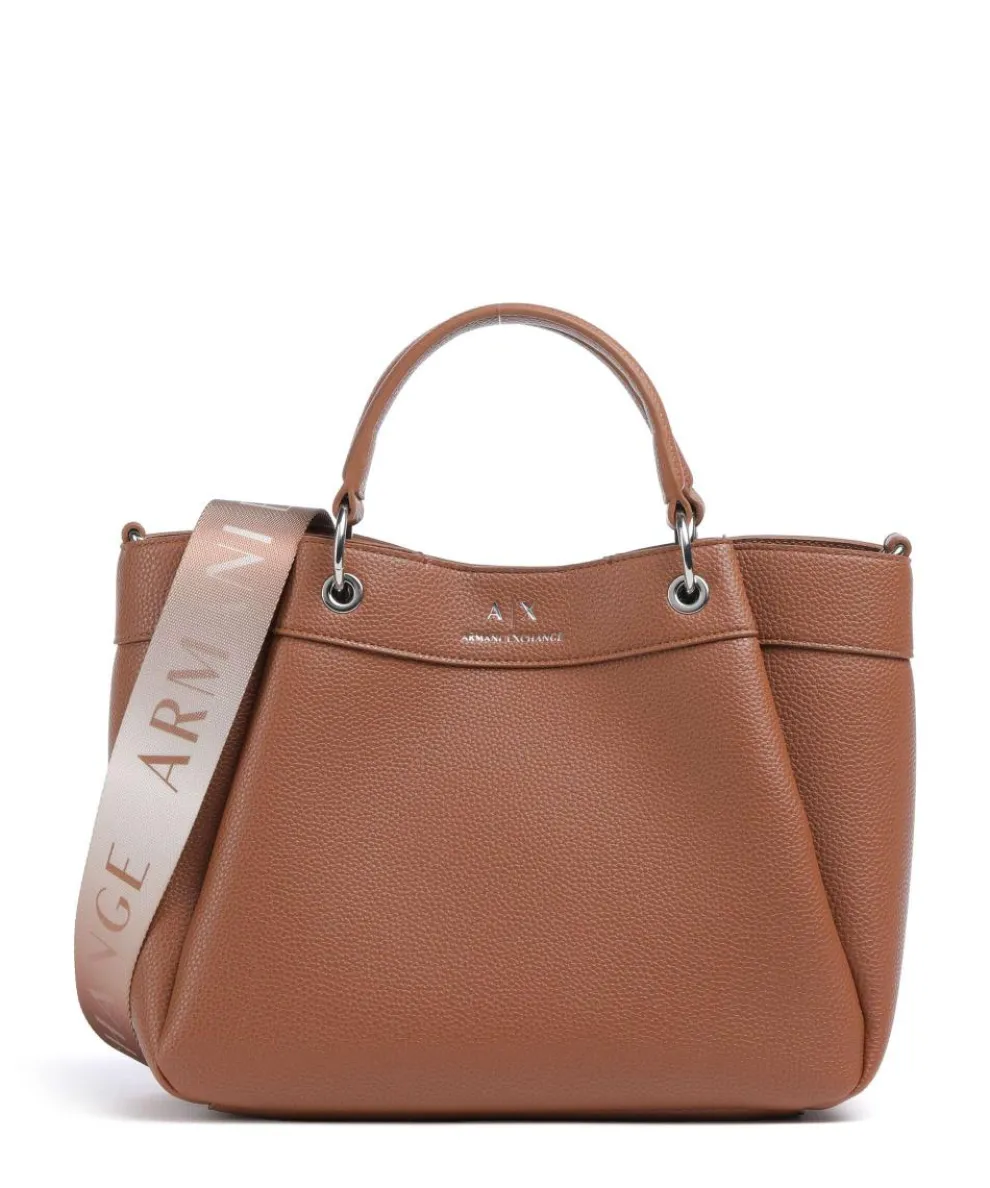 Wave M Handbag imitation leather brown