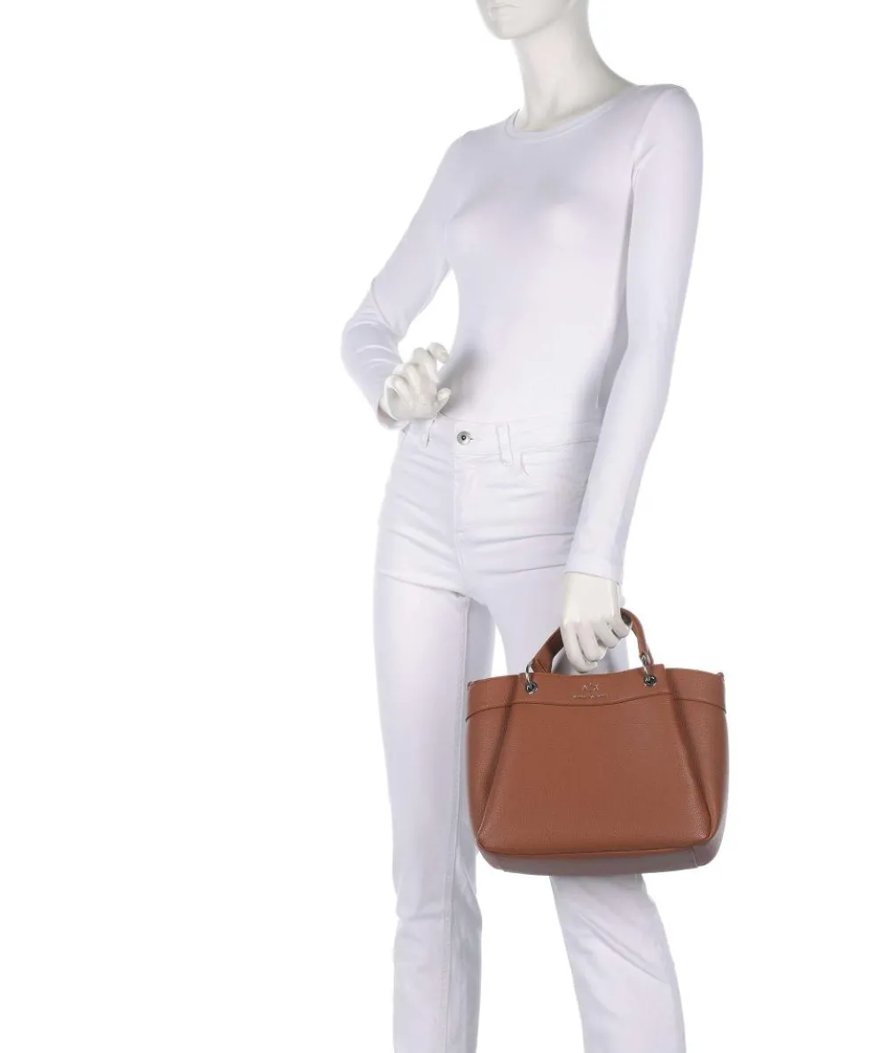 Wave M Handbag imitation leather brown