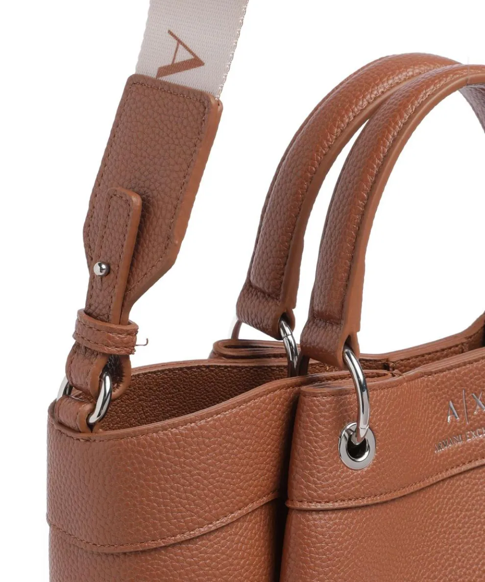 Wave M Handbag imitation leather brown