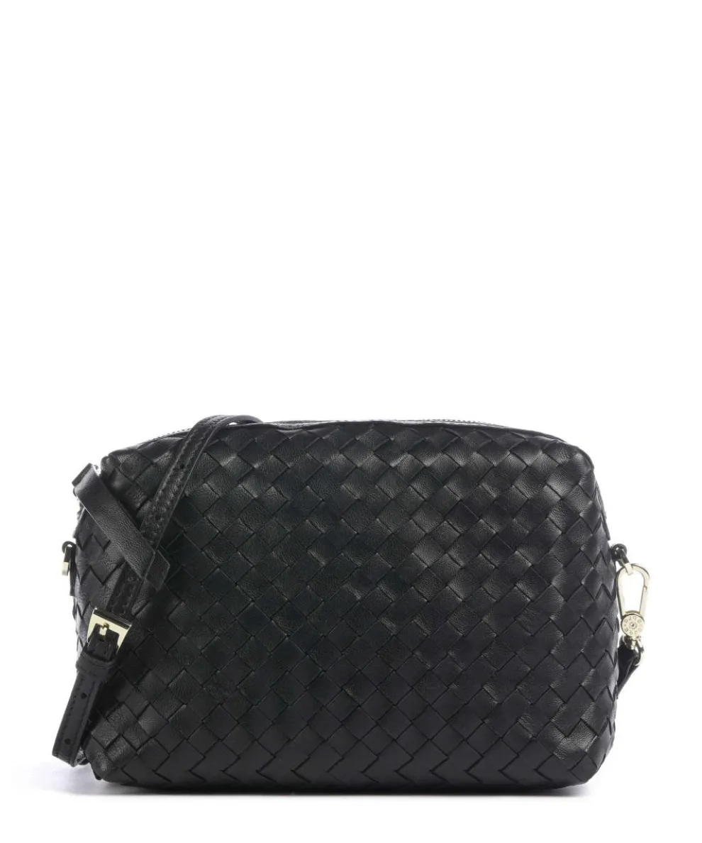 Piuma Kaia Crossbody bag fine grain leather black