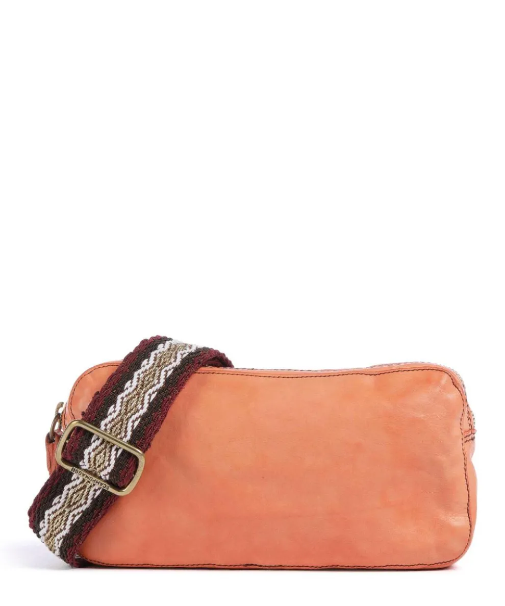 Crossbody bag cow leather apricot