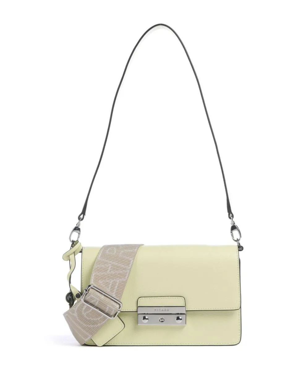 Super Star Shoulder bag saffiano cow leather yellow green
