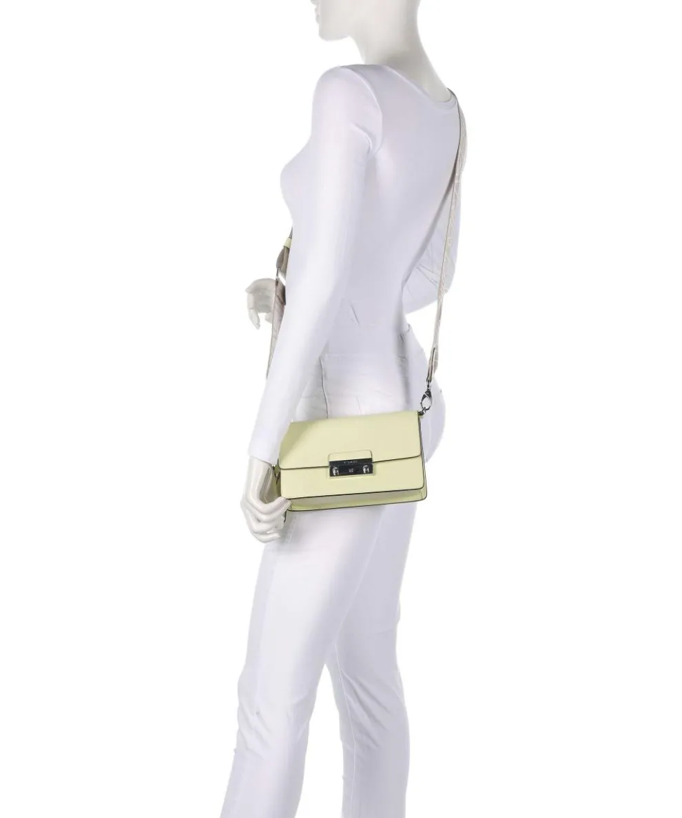 Super Star Shoulder bag saffiano cow leather yellow green