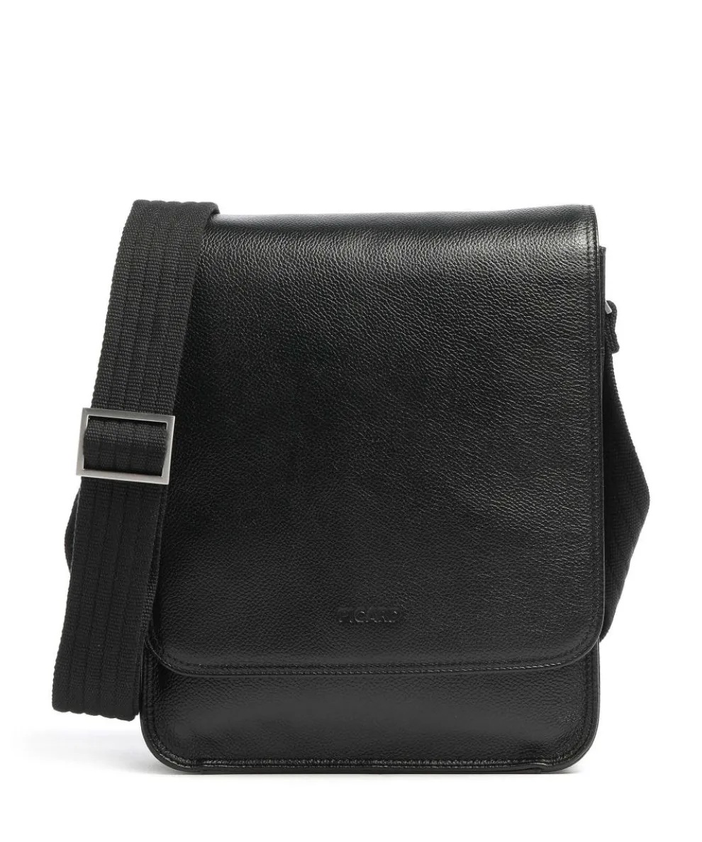 Milano Crossbody bag grained cow leather black