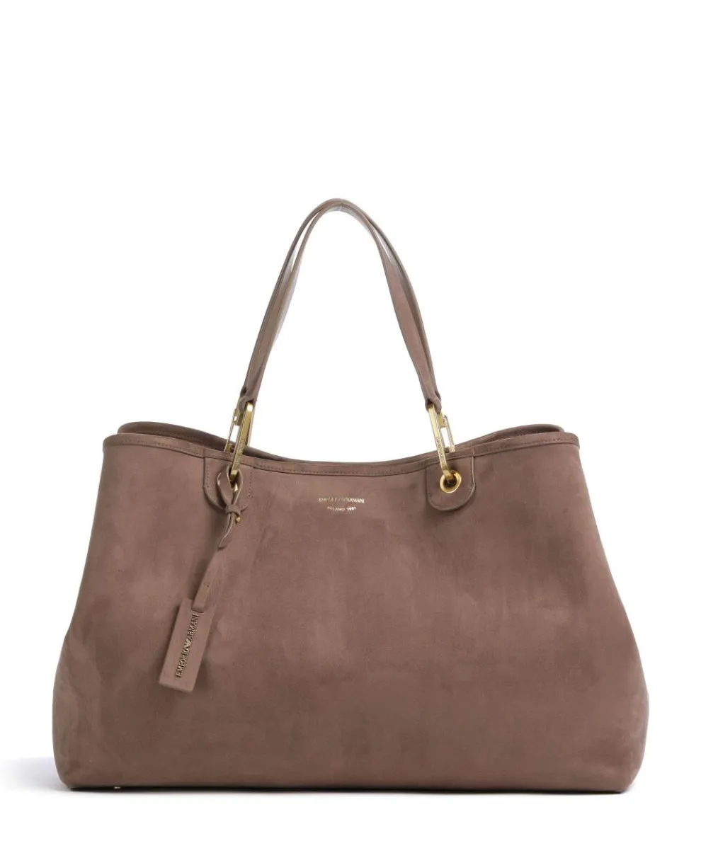 My EA Tote bag brushed leather taupe