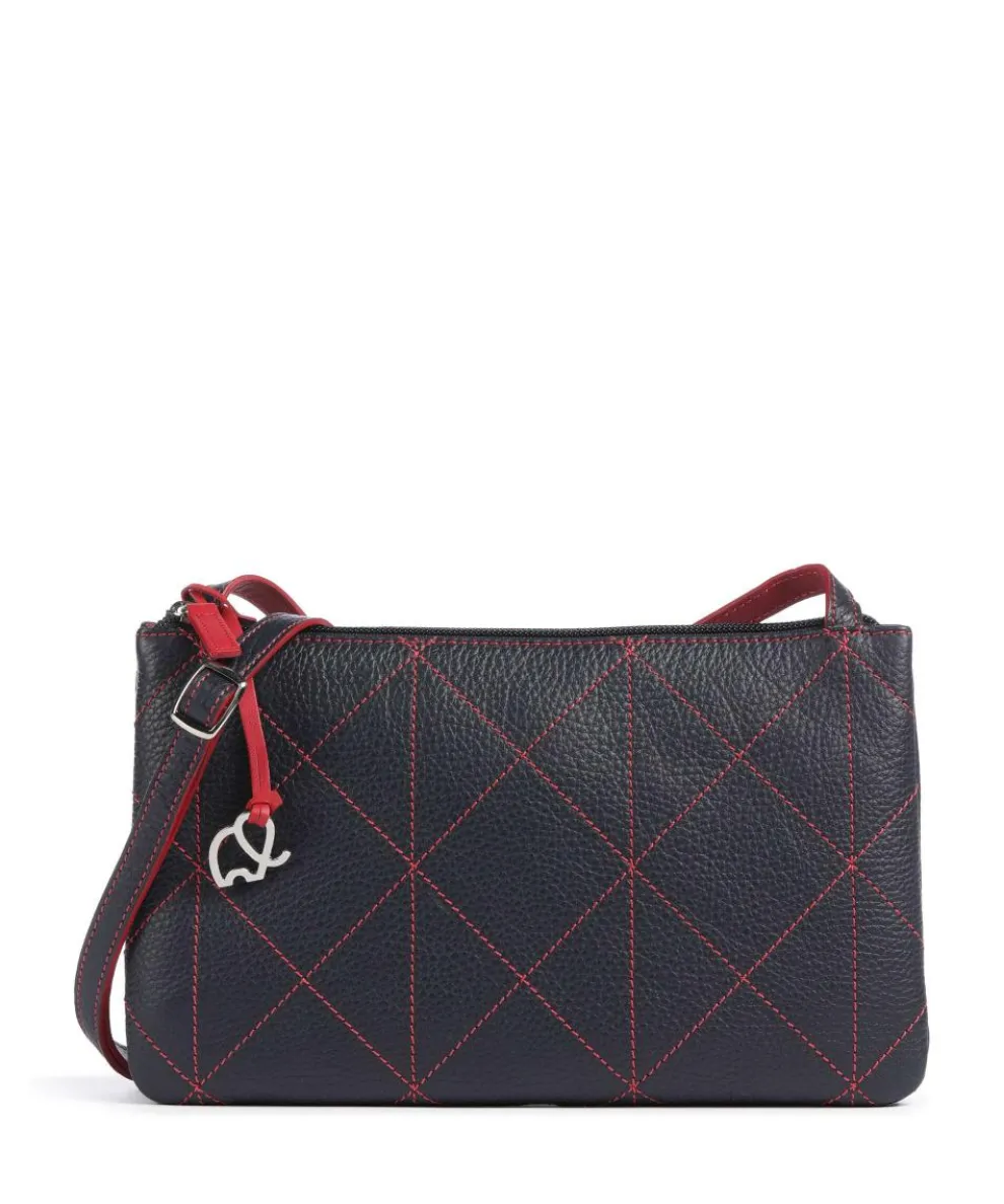 Pienza Crossbody bag grained leather dark blue