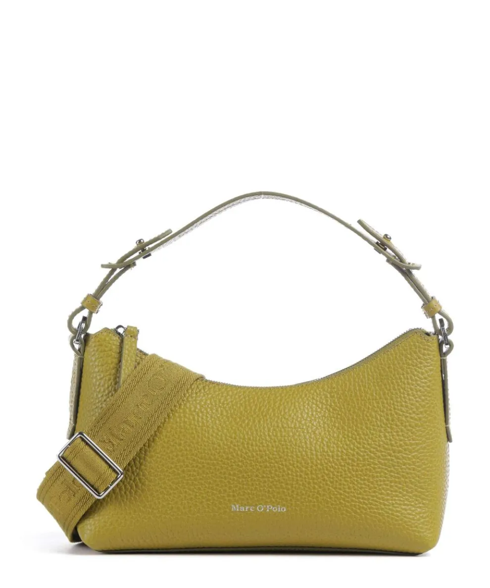 Binna M Shoulder bag grained cow leather yellow green