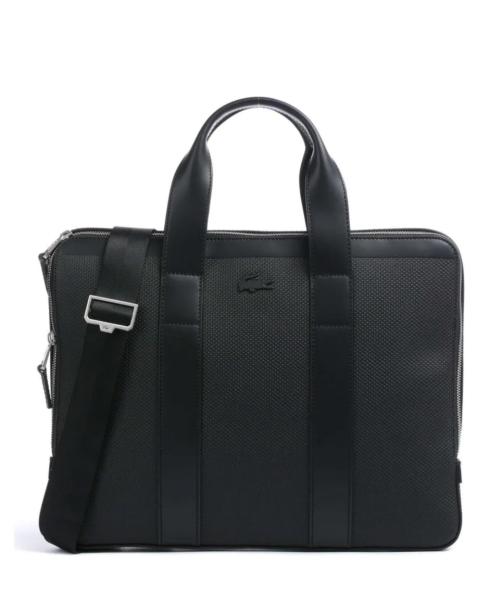 Chantaco Briefcase 13″ saffiano cow leather, polyester black