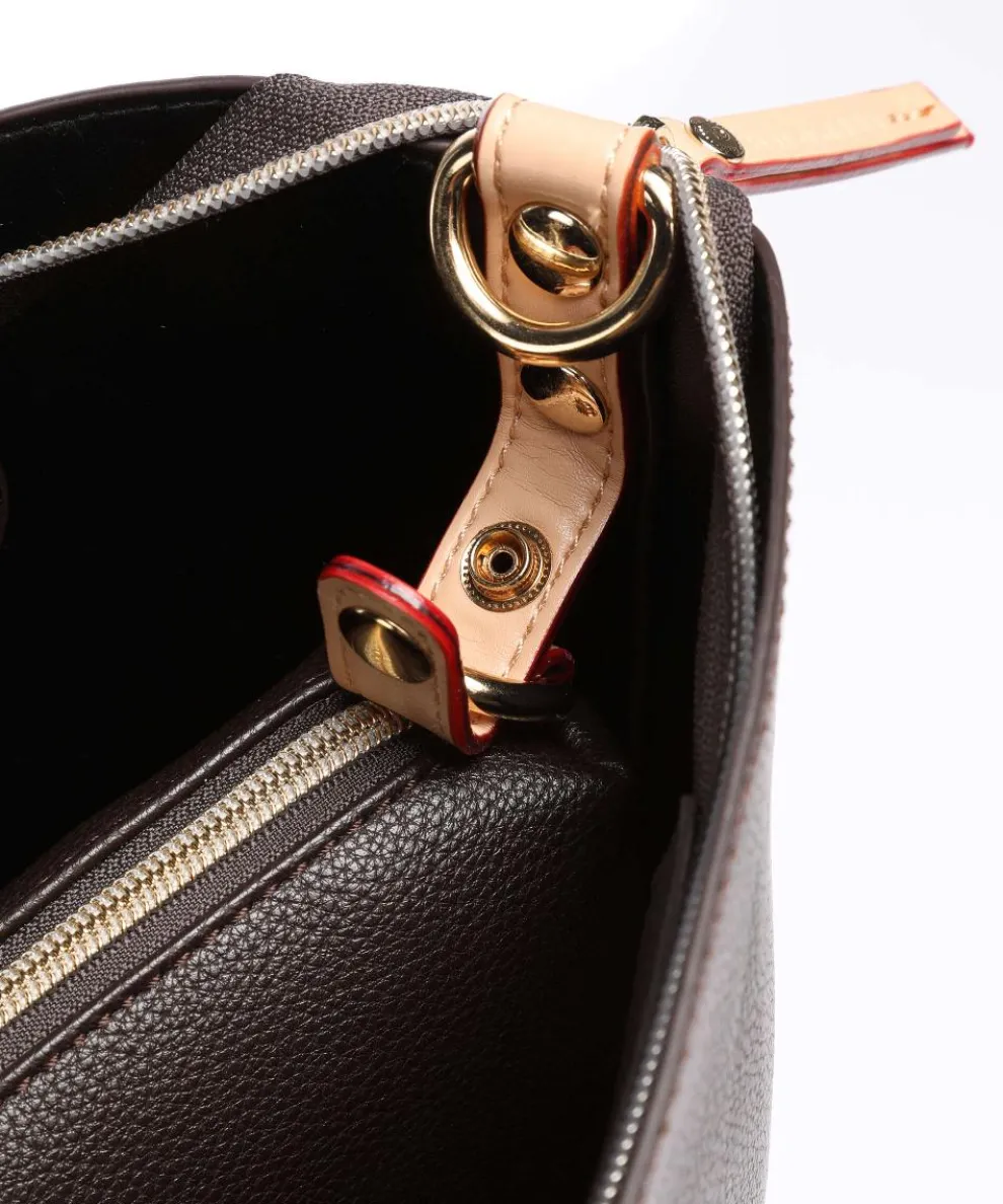 Ella Tote bag imitation leather dark brown