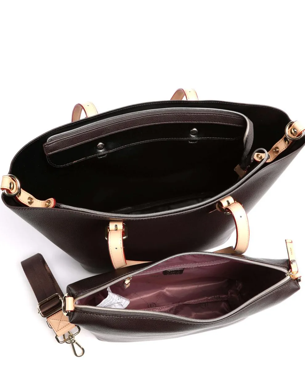 Ella Tote bag imitation leather dark brown