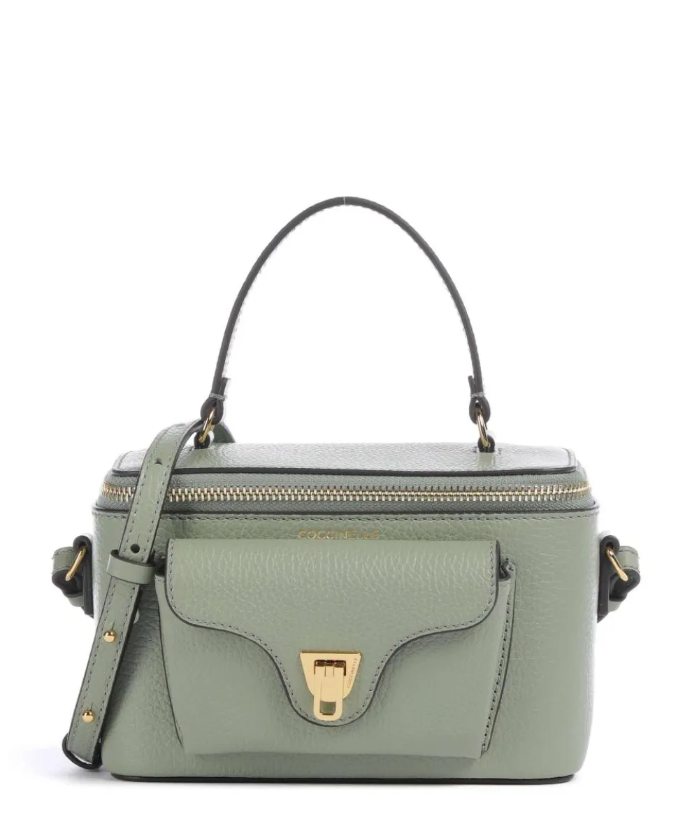 Beat Generation Crossbody bag grained cow leather greygreen