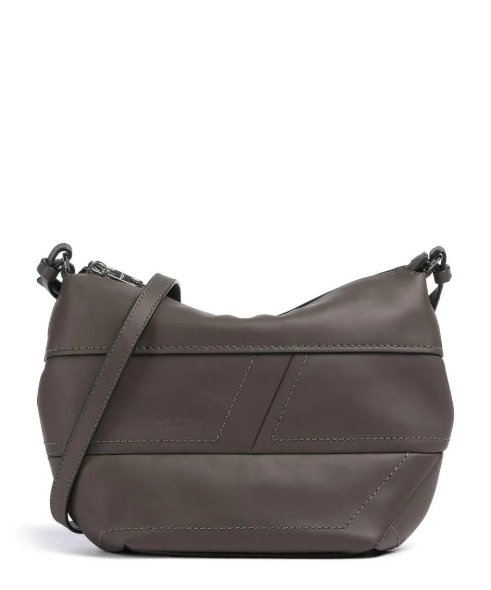 Edda Calf Optic S Crossbody bag fine grain leather brown