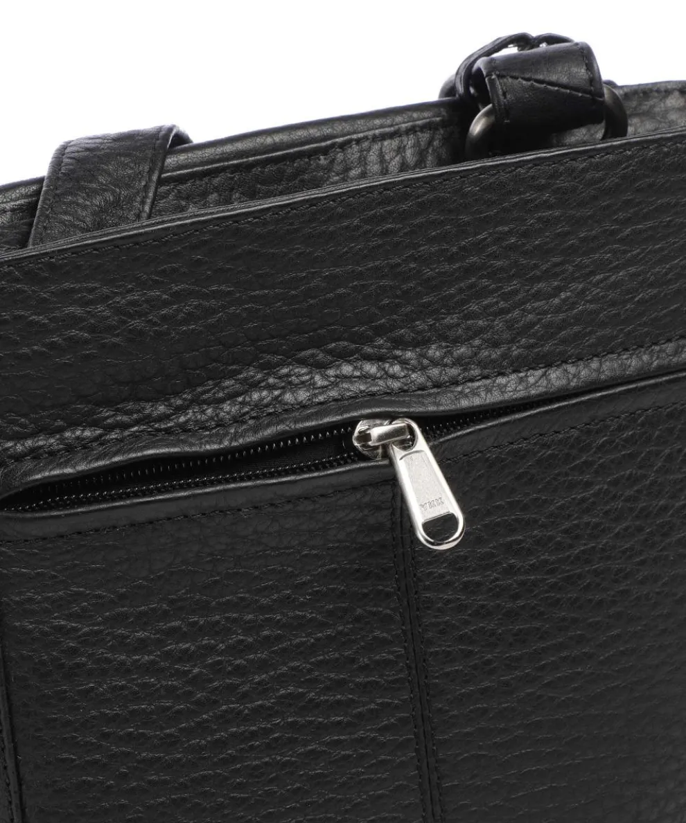 Boston Lorna Crossbody bag grained leather black