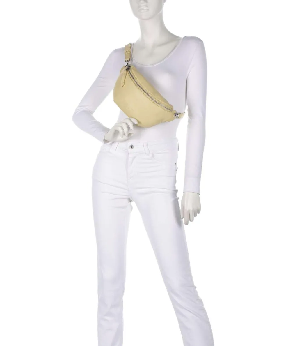 Tavia Sheep Natural Fanny pack sheepskin leather vanilla yellow