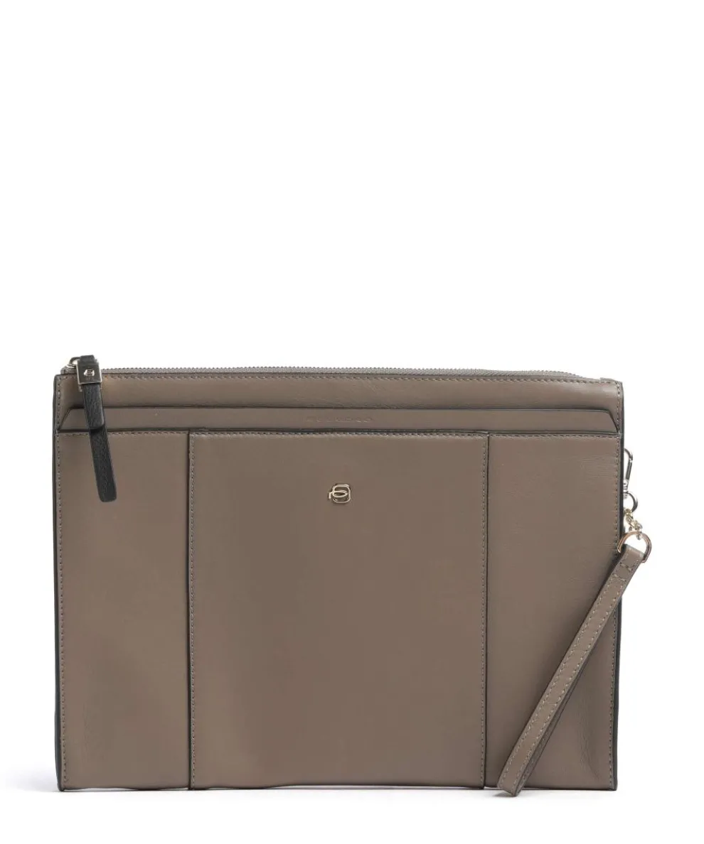 Circle Tablet case 10″ fine grain cow leather taupe