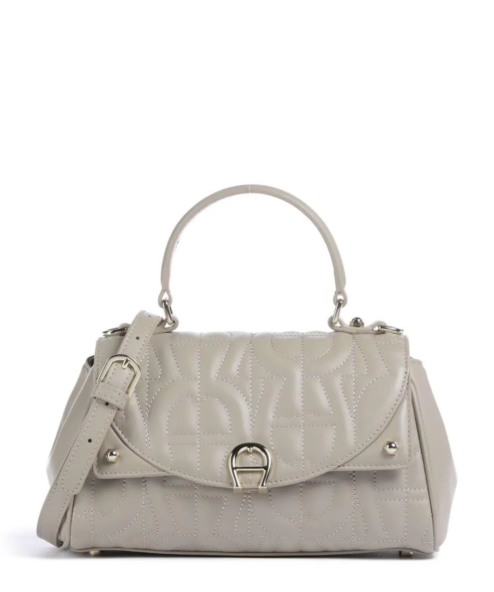 Diadora S Handbag grained cow leather grey