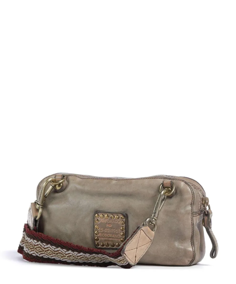 Crossbody bag cow leather beige
