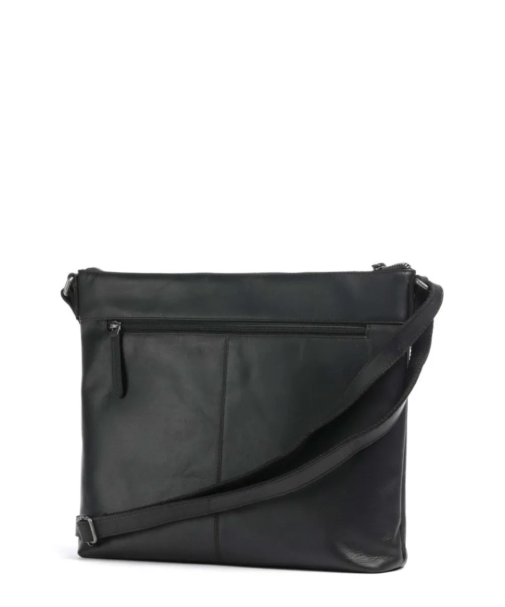 Cow Wax Pull Up Cartagena Crossbody bag cow leather black