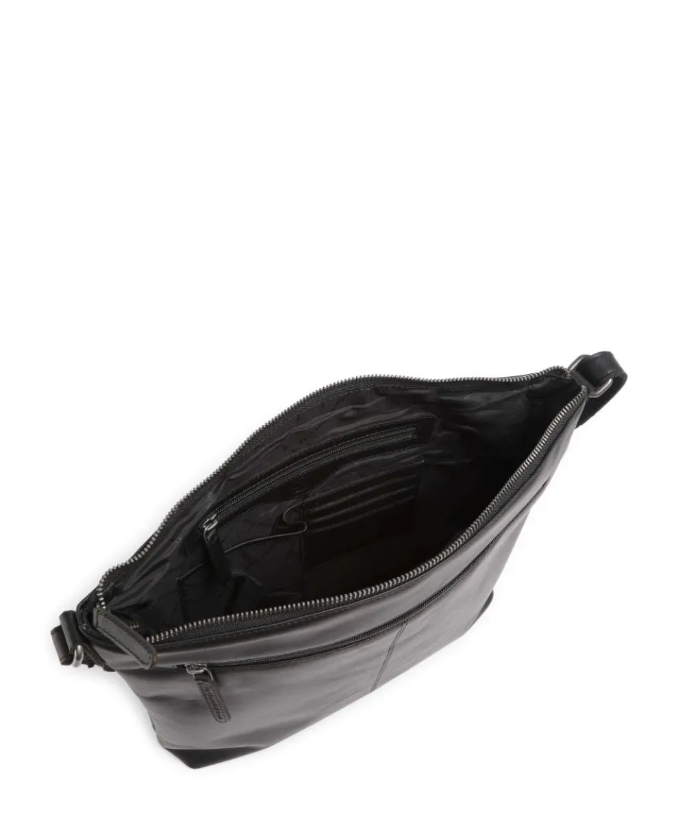 Cow Wax Pull Up Cartagena Crossbody bag cow leather black