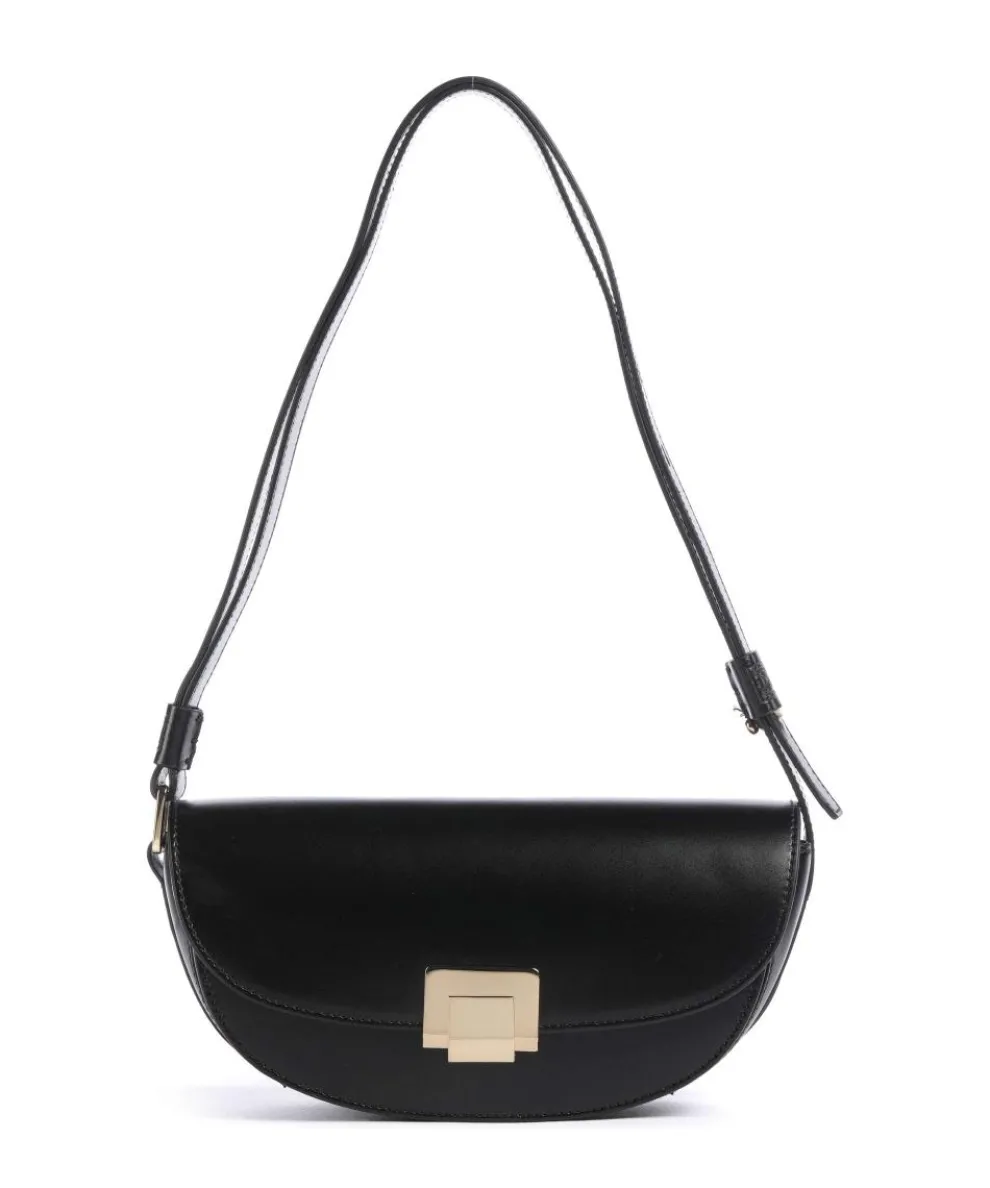 Toa Shoulder bag softly grained calfskin black