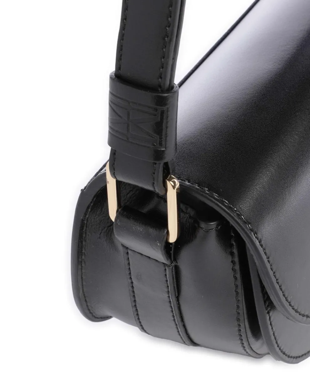 Toa Shoulder bag softly grained calfskin black