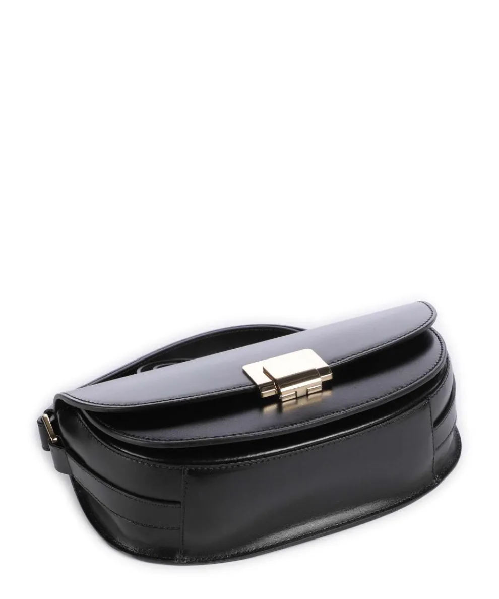 Toa Shoulder bag softly grained calfskin black