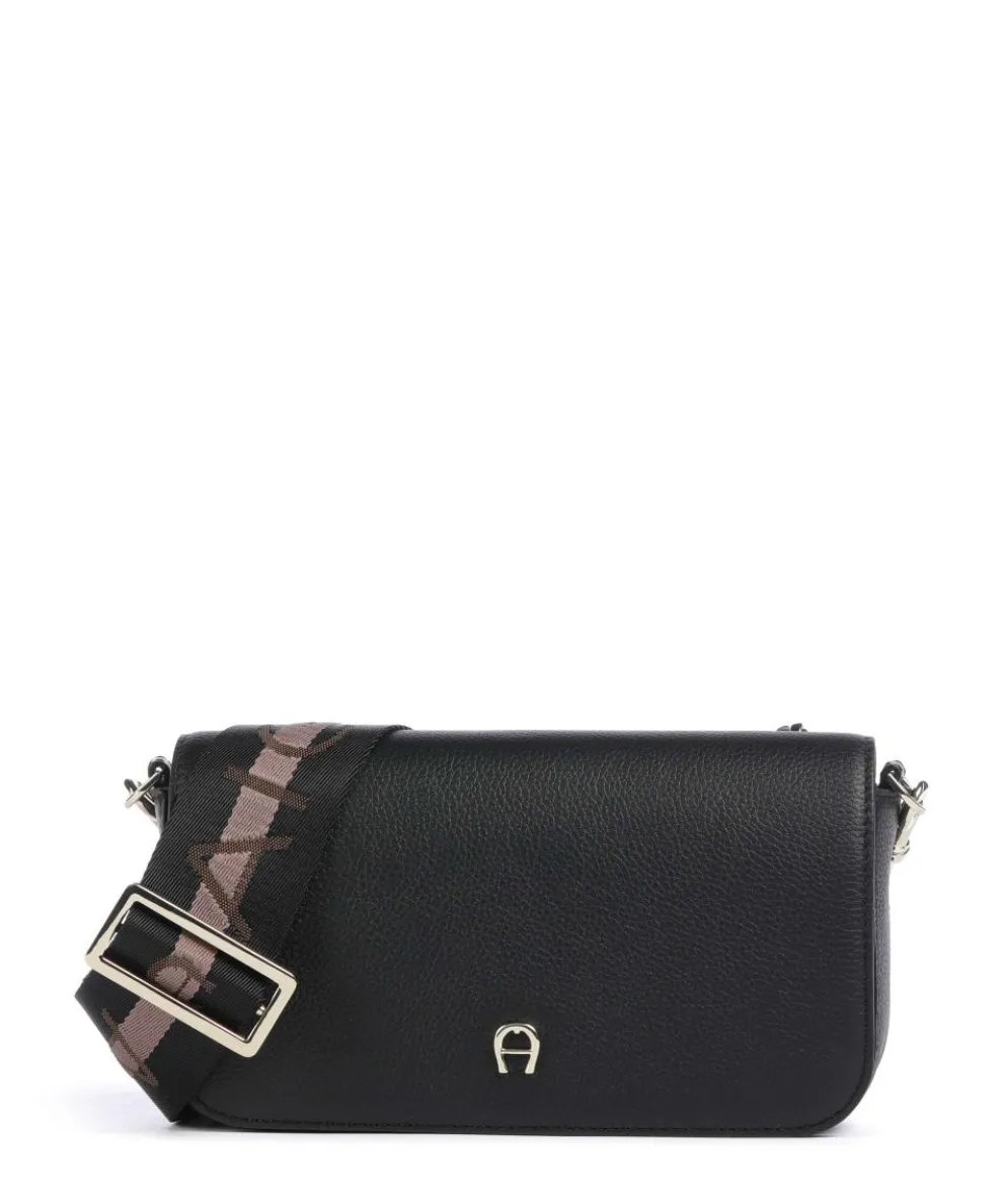 Zita S Crossbody bag grained cow leather black