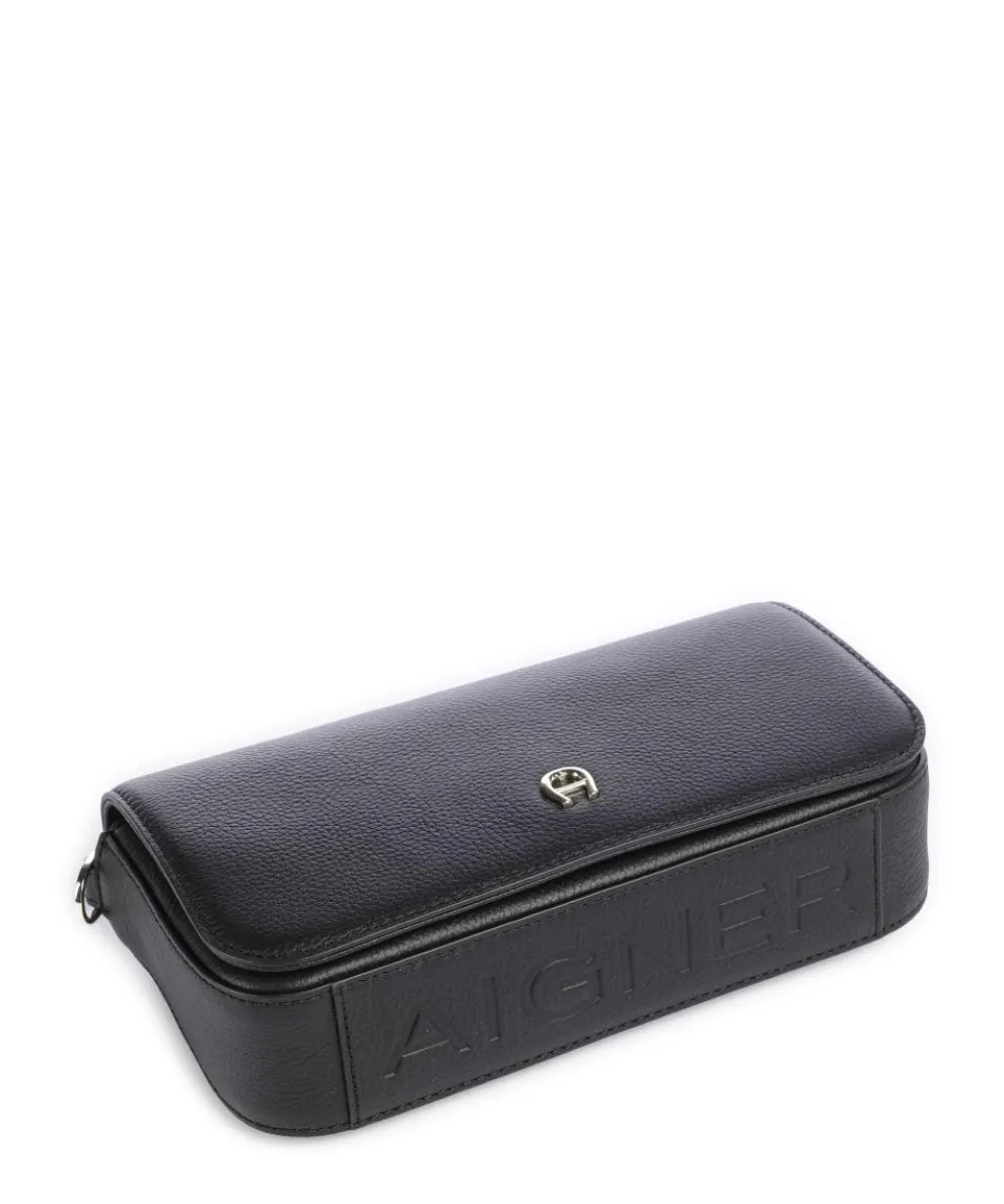 Zita S Crossbody bag grained cow leather black