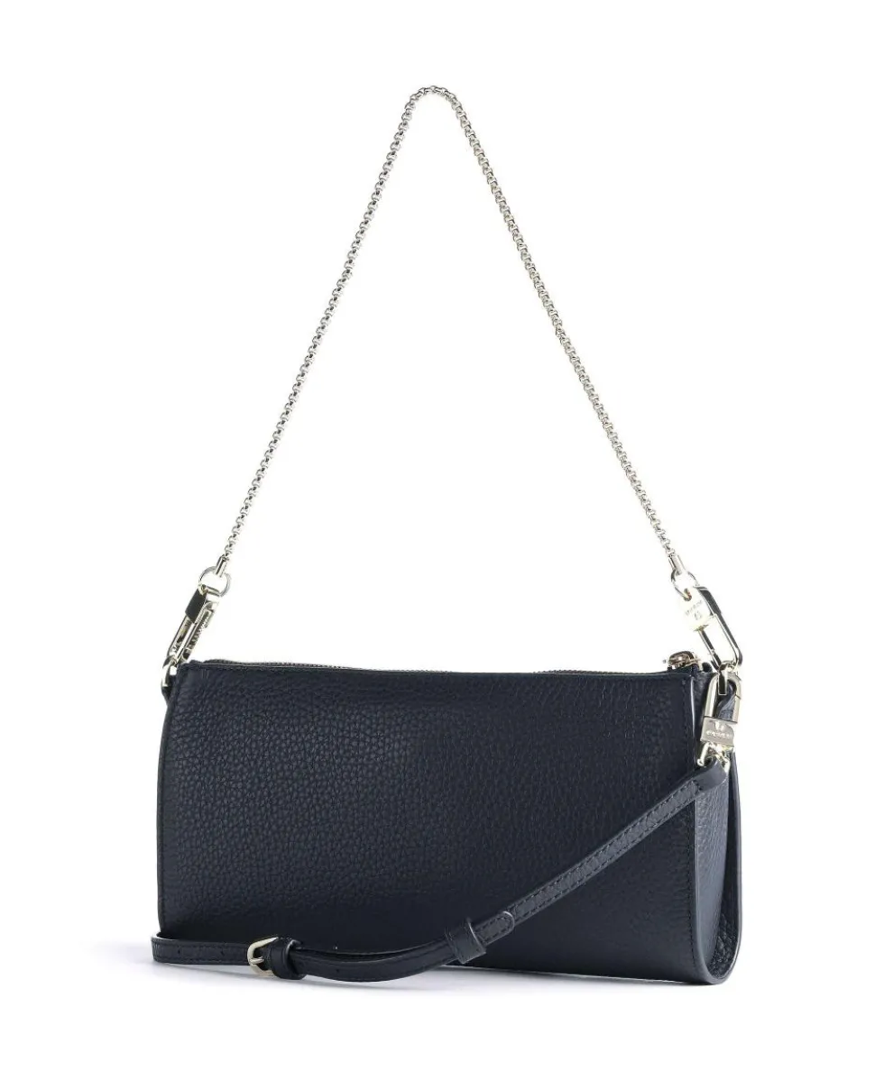 Ivy S Shoulder bag grained cow leather dark blue