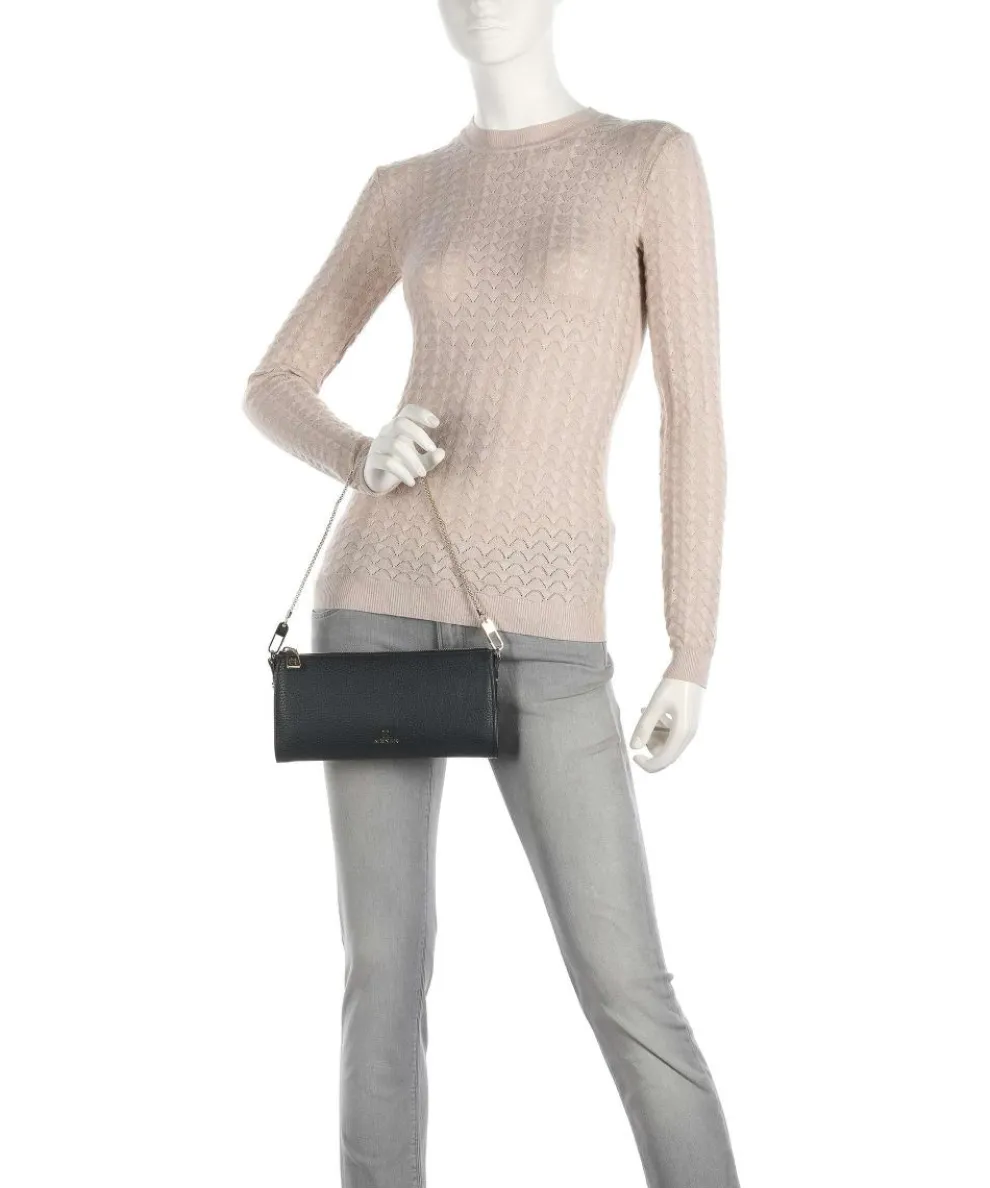 Ivy S Shoulder bag grained cow leather dark blue