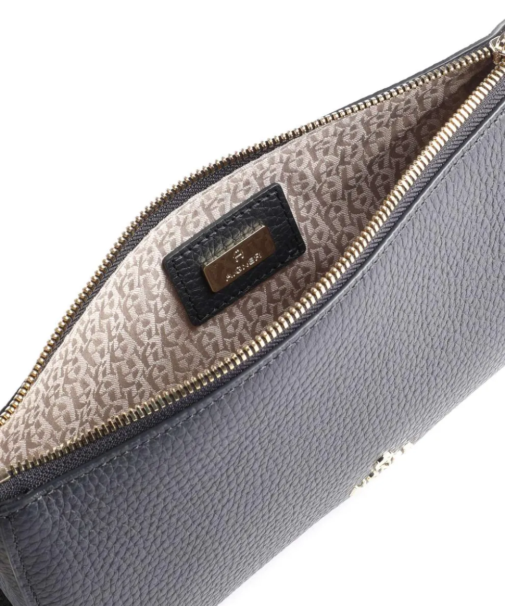 Ivy S Shoulder bag grained cow leather dark blue