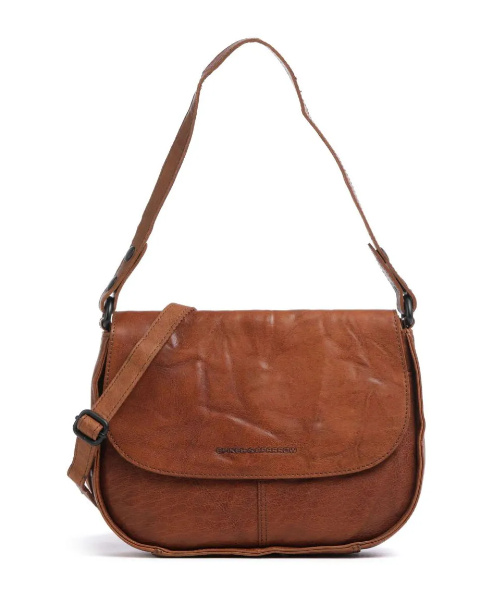 Bronco Yaris Shoulder bag grained leather brown