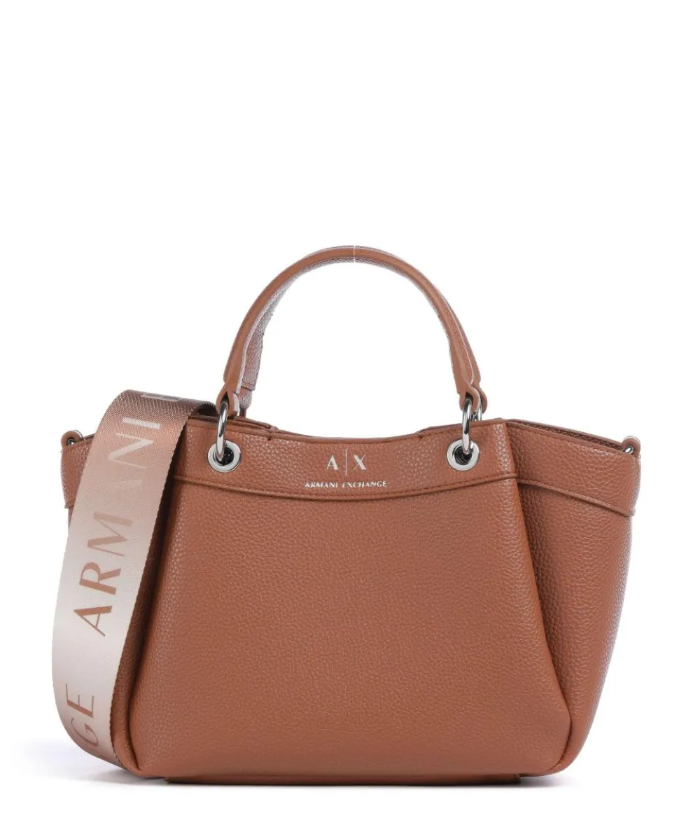 Wave S Handbag imitation leather cognac