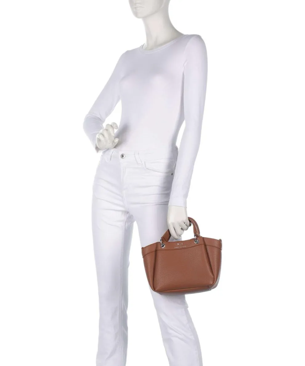 Wave S Handbag imitation leather cognac