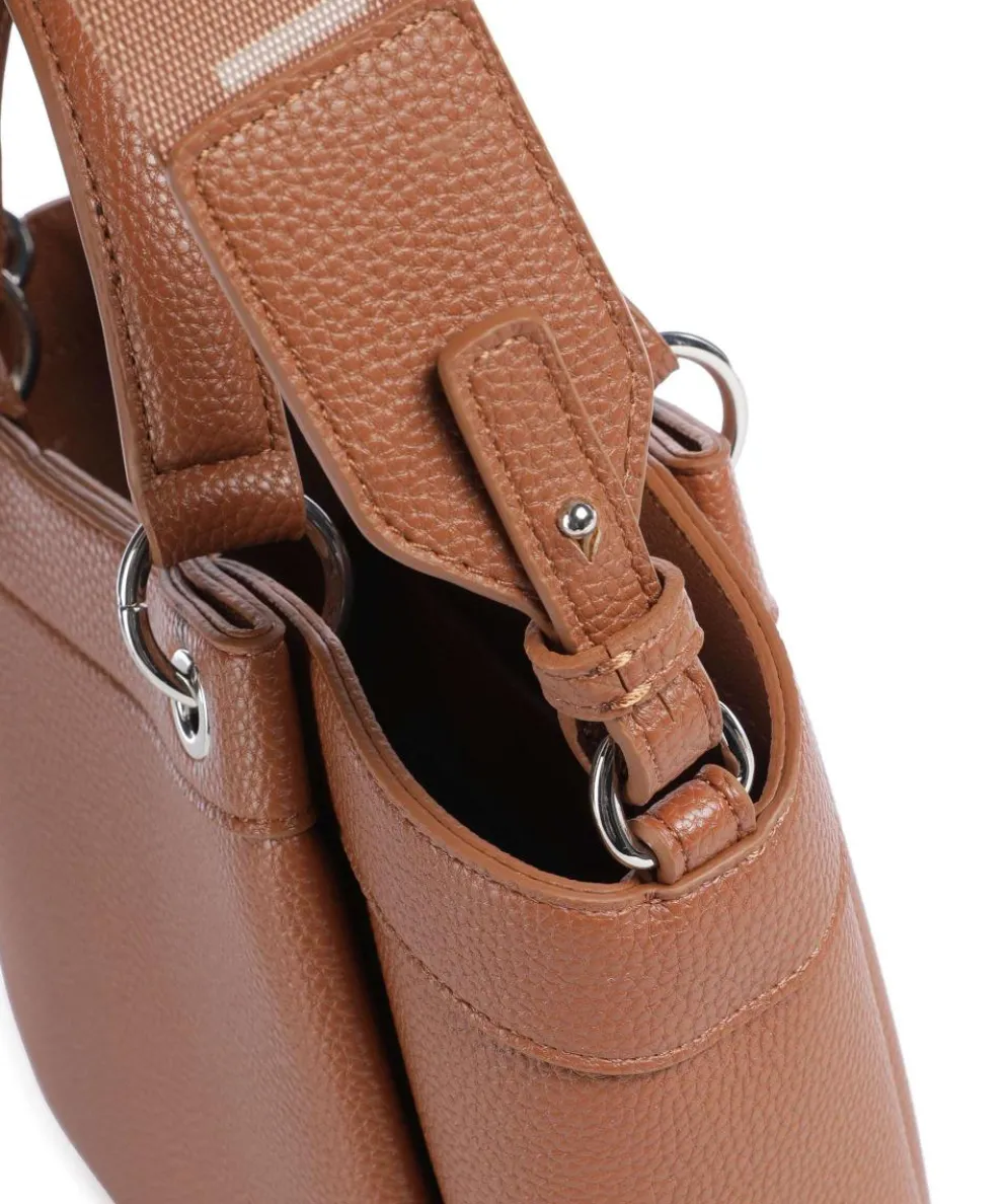 Wave S Handbag imitation leather cognac