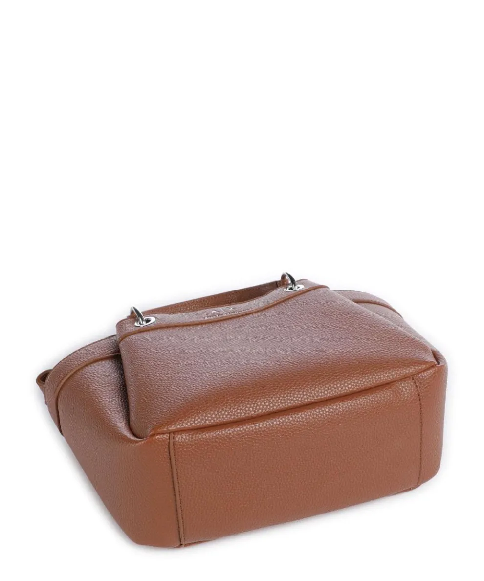 Wave S Handbag imitation leather cognac