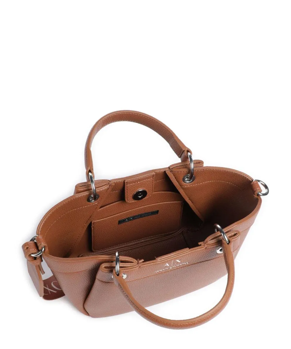 Wave S Handbag imitation leather cognac