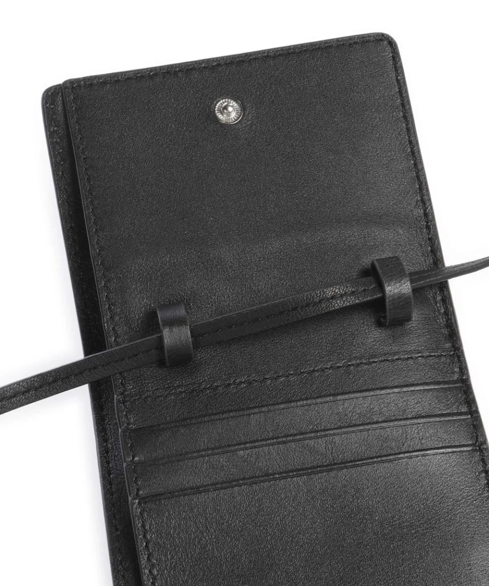 Ada Sheep Natural M Wallet sheepskin leather black