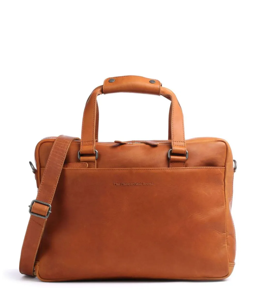 Manhattan Briefcase 15″ pull-up cow leather cognac