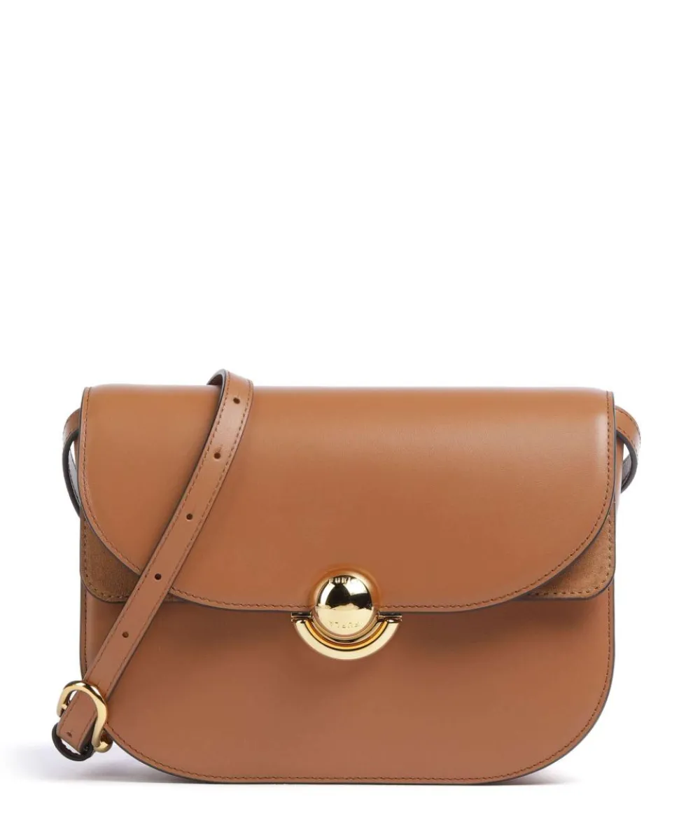Sfera S Crossbody bag softly grained calfskin brown