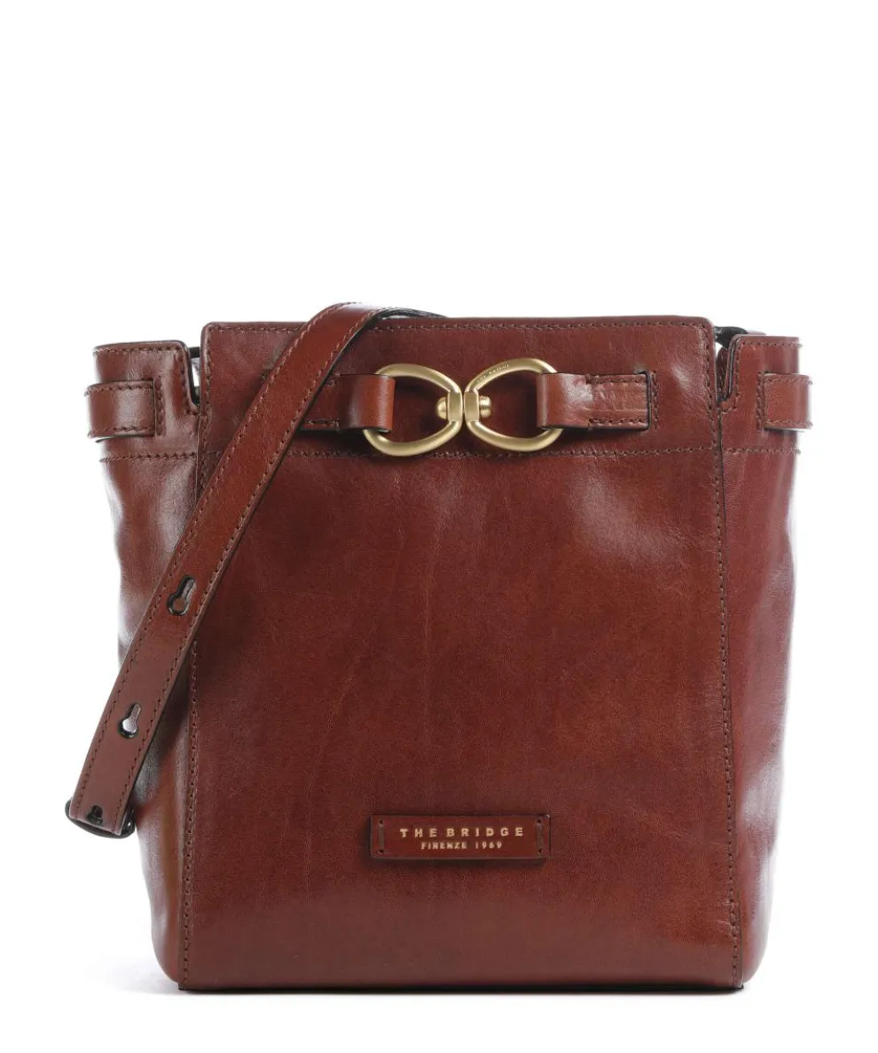 Isotta Crossbody bag fine grain cow leather brown