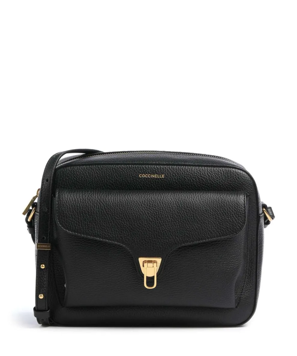 Beat Soft Crossbody bag grained leather black