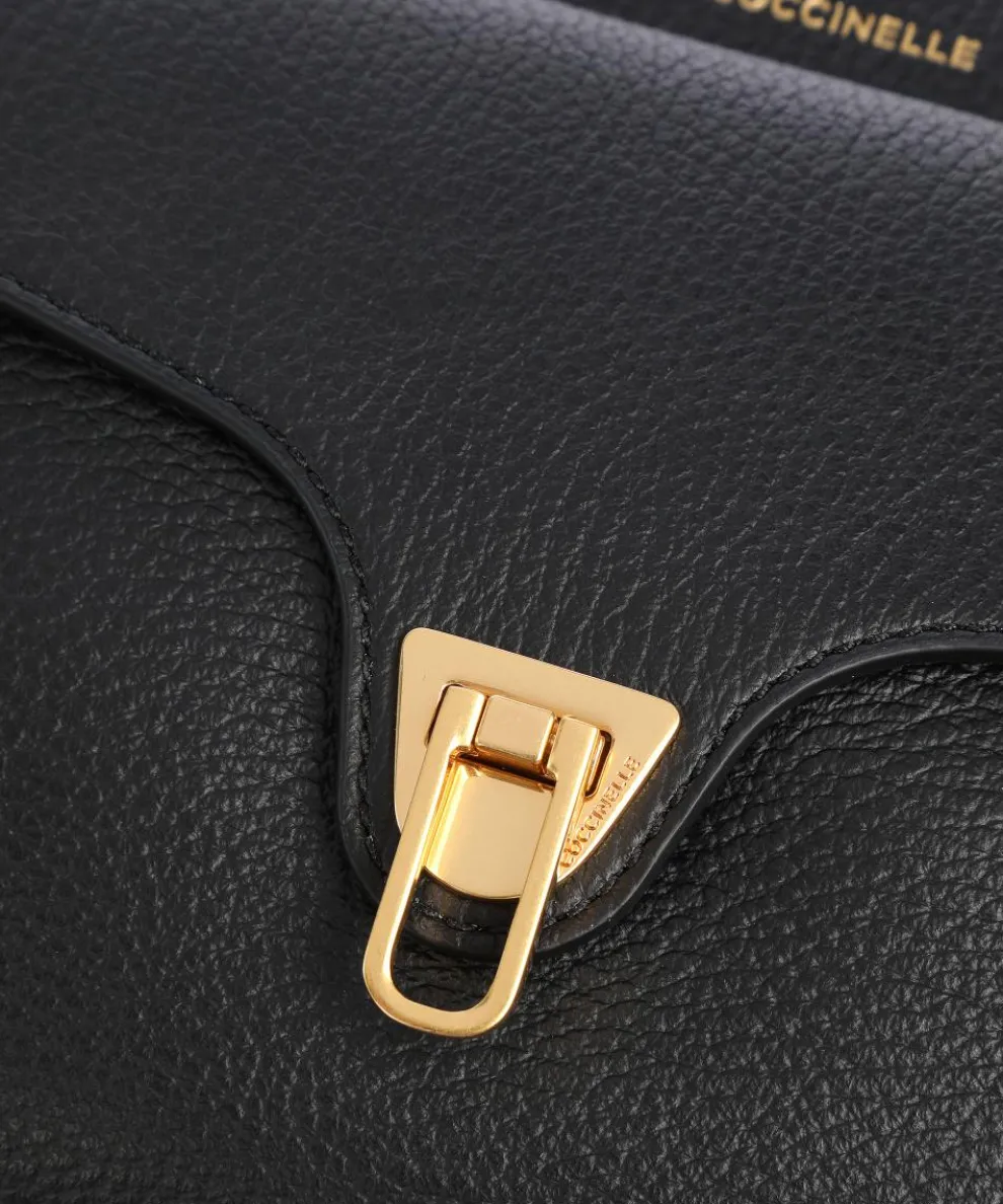 Beat Soft Crossbody bag grained leather black