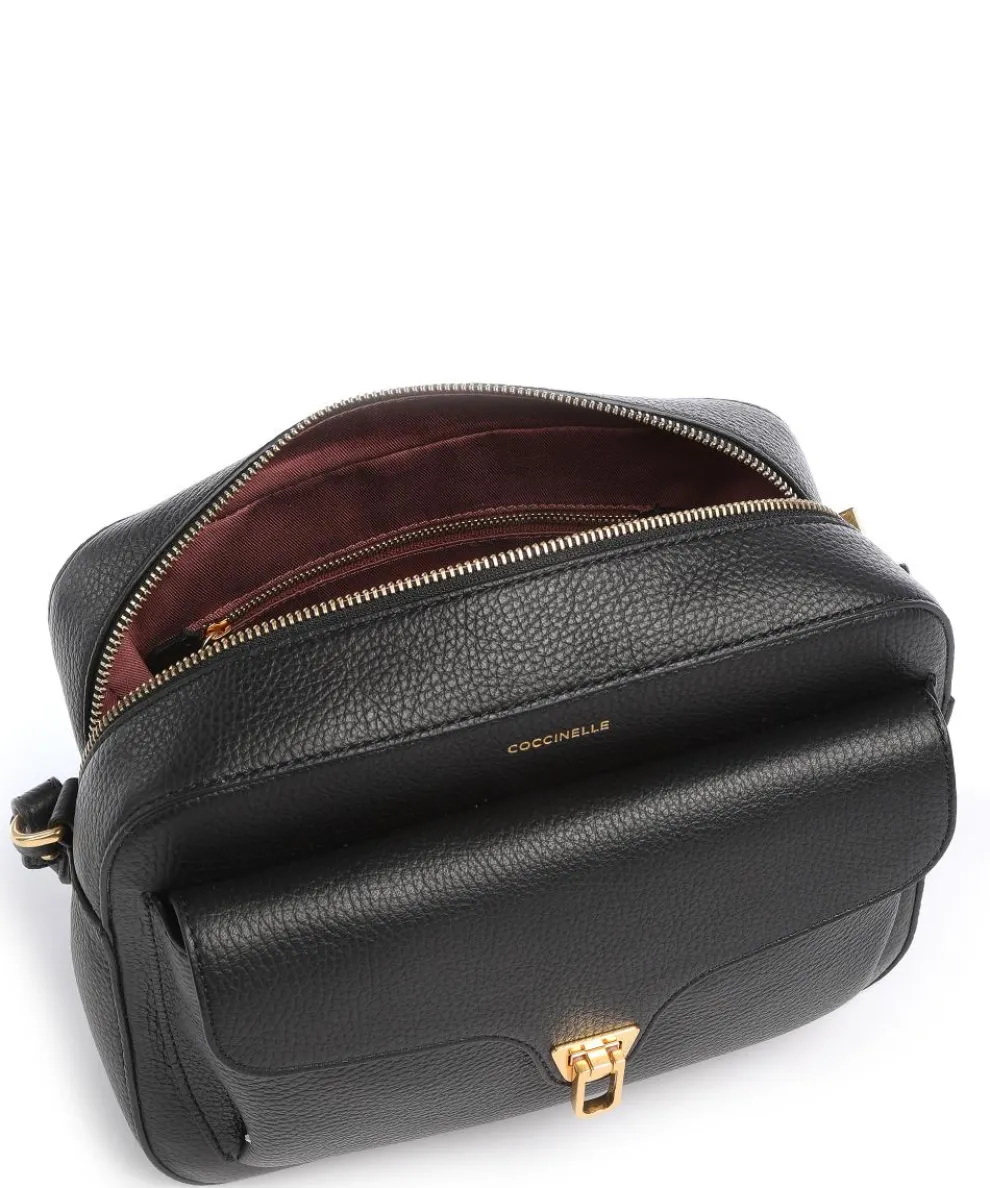 Beat Soft Crossbody bag grained leather black