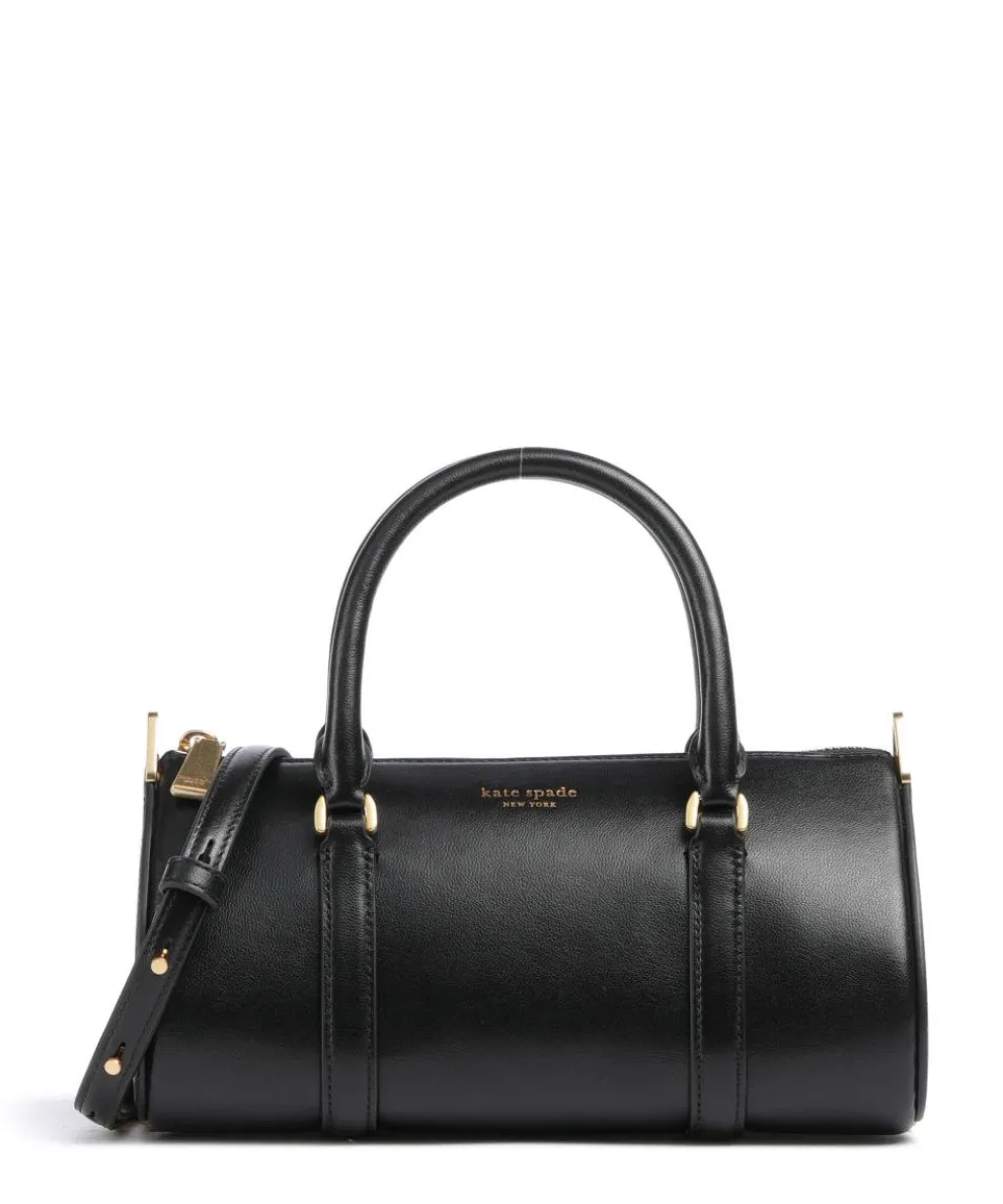 Spade Icon Handbag fine grain leather black