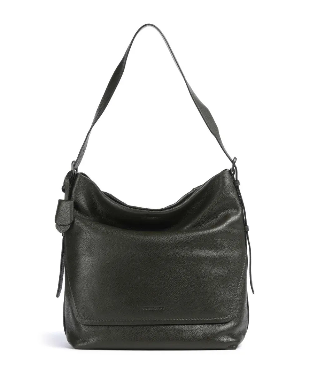 Philocalists Ally Hobo bag grained cow leather khaki